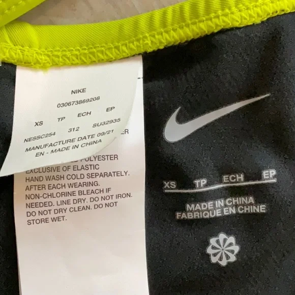 Nike Atomic Green Bathing Suit, Size XS - Picture 6 of 14